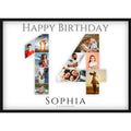 Fotocollage 14. Geburtstag – Personalisiertes Poster mit Fotos & Name | Geschenk zum 14 Geburtstag