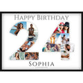 Fotocollage 24. Geburtstag – Personalisiertes Poster mit Fotos & Name | Geschenk zum 24 Geburtstag