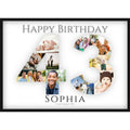 Fotocollage 43. Geburtstag – Personalisiertes Poster mit Fotos & Name | Geschenk zum 43 Geburtstag