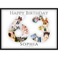 Fotocollage 63. Geburtstag – Personalisiertes Poster mit Fotos & Name | Geschenk zum 63 Geburtstag