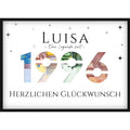 Geldgeschenk zum 30. Geburtstag 1996 – Personalisiertes Poster mit Jahreszahl & Name