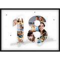 Fotocollage 18. Geburtstag – Personalisiertes Poster mit Fotos & Name | Geschenk zum 18 Geburtstag