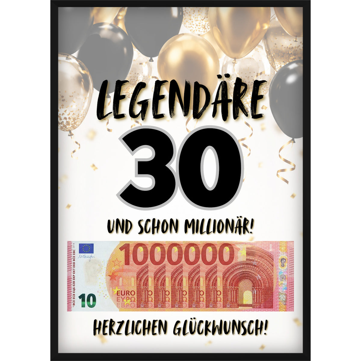 Geldgeschenk zum 30. Geburtstag – Originelle Geschenkidee für Männer & Frauen