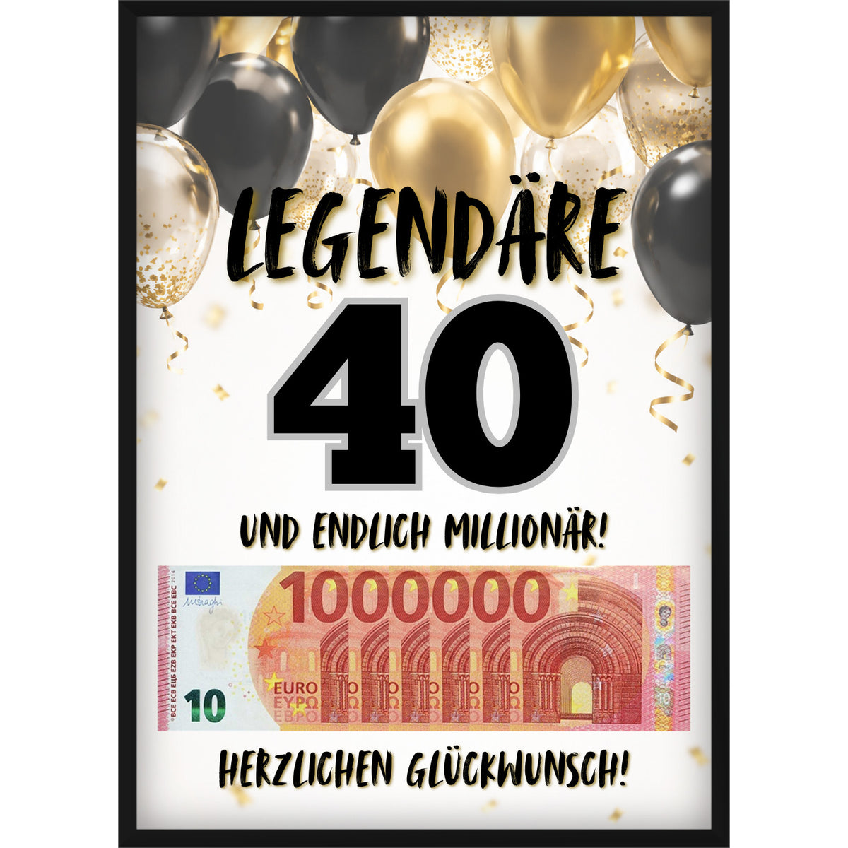 Geldgeschenk zum 40. Geburtstag – Originelle Geschenkidee für Männer & Frauen